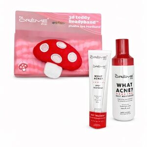The Crème Shop 3D Teddy Headband and Skincare Set